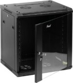 Rosewill 12U Server Rack Enclosure with Glass Door, Locks, & Removable Side Panels Wall Mount Network Cabinet 19 Inch Rack 17.7 Inches Deep Fully