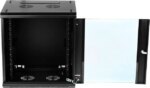 Rosewill 12U Server Rack Enclosure with Glass Door, Locks, & Removable Side Panels Wall Mount Network Cabinet 19 Inch Rack 17.7 Inches Deep Fully