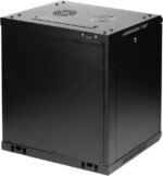 Rosewill 12U Server Rack Enclosure with Glass Door, Locks, & Removable Side Panels Wall Mount Network Cabinet 19 Inch Rack 17.7 Inches Deep Fully
