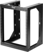 Rosewill 12U Server Rack with Swing Gate -Wall Mount Rack for 19 Inch IT Equipment Open Frame Rack–Network Rack Wall Mount for AV & Server Equipment