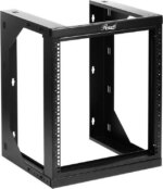 Rosewill 12U Server Rack with Swing Gate -Wall Mount Rack for 19 Inch IT Equipment Open Frame Rack–Network Rack Wall Mount for AV & Server Equipment