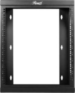 Rosewill 12U Server Rack with Swing Gate -Wall Mount Rack for 19 Inch IT Equipment Open Frame Rack–Network Rack Wall Mount for AV & Server Equipment