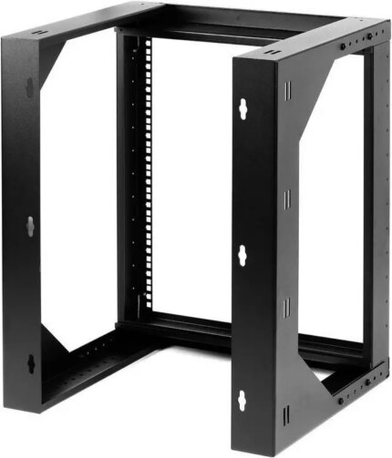 Rosewill 12U Server Rack with Swing Gate -Wall Mount Rack for 19 Inch IT Equipment Open Frame Rack–Network Rack Wall Mount for AV & Server Equipment
