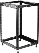 Rosewill 15U Open Frame Network Rack for Servers & AV Gear,Server Rack Floor Standing or Wall Mounted, AV Rack for 19" Networking, Servers and Audio