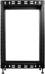 Rosewill 15U Open Frame Network Rack for Servers & AV Gear,Server Rack Floor Standing or Wall Mounted, AV Rack for 19" Networking, Servers and Audio