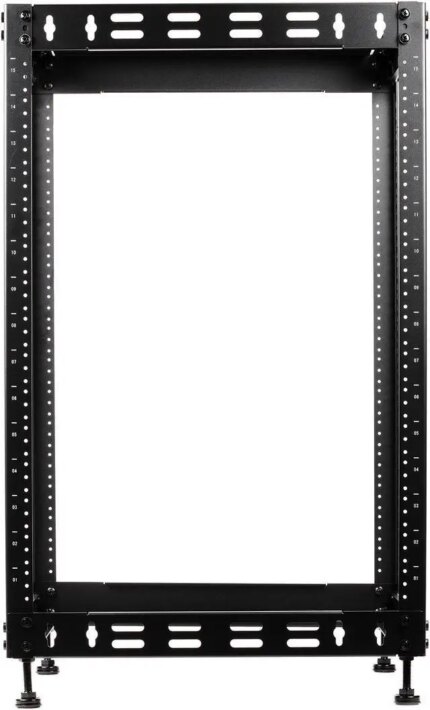 Rosewill 15U Open Frame Network Rack for Servers & AV Gear,Server Rack Floor Standing or Wall Mounted, AV Rack for 19" Networking, Servers and Audio