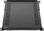 Rosewill 1U Adjustable Vented Server Rack Mount Shelf - 175lbs - 22" to 45" Adjustable Mounting Depth Universal Tray for 19" AV/ Network Equipment
