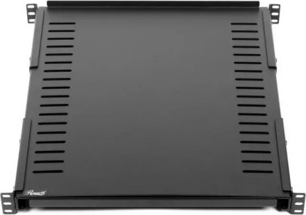 Rosewill 1U Adjustable Vented Server Rack Mount Shelf - 175lbs - 22" to 45" Adjustable Mounting Depth Universal Tray for 19" AV/ Network Equipment