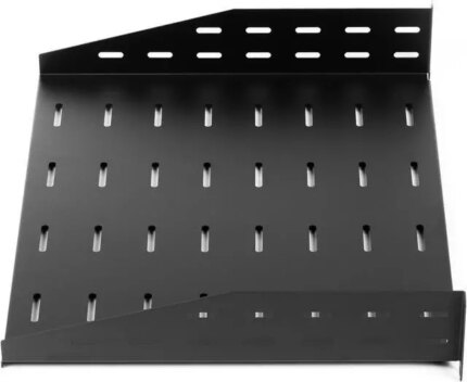 Rosewill 2U 19-Inch Universal Vented Rack Mount Cantilever Server Cabinet Shelf 16-Inches Deep Black-RSA-2USHF00