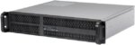 Rosewill 2U Server Chassis Rackmount Case | 4 3.5"/2.5" HDD, 1 5.25" Device | Micro-ATX Compatible | 2 x 80mm PWM Fans | 2x USB 3.0 | Silver/Black -