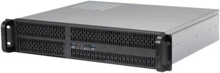 Rosewill 2U Server Chassis Rackmount Case | 4 3.5"/2.5" HDD, 1 5.25" Device | Micro-ATX Compatible | 2 x 80mm PWM Fans | 2x USB 3.0 | Silver/Black -
