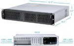 Rosewill 2U Server Chassis Rackmount Case | 4 3.5" HDD Bays | Micro-ATX Compatible |3 x 80mm PWM Fans | 2x USB 3.0 | Silver/Black - RSV-Z2600U