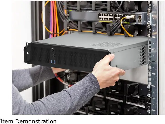 Rosewill 2U Server Chassis Rackmount Case, 4x 3.5" Bays, 2x 2.5" Devices, ATX Compatible, Up to 4x 80mm Fans, 2x USB 3.0, Silver/Black - RSV-Z2850U