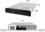 Rosewill 2U Server Chassis Rackmount Case, 4x 3.5" Bays, 2x 2.5" Devices, ATX Compatible, Up to 4x 80mm Fans, 2x USB 3.0, Silver/Black - RSV-Z2850U