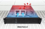 Rosewill 2U Server Chassis Rackmount Case, 4x 3.5" Bays, 2x 2.5" Devices, ATX Compatible, Up to 4x 80mm Fans, 2x USB 3.0, Silver/Black - RSV-Z2850U