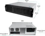 Rosewill 3U Server Chassis Rackmount Case, 6x 3.5" Bays, ATX Compatible, 2x 80mm Fans, 2x USB 3.0, Silver/Black - RSV-Z3100U