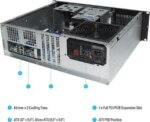 Rosewill 3U Server Chassis Rackmount Case, 6x 3.5" Bays, ATX Compatible, 2x 80mm Fans, 2x USB 3.0, Silver/Black - RSV-Z3100U