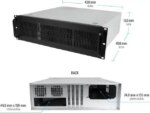 Rosewill 3U Server Chassis Rackmount Case, 6x 3.5" Bays, E-ATX Compatible, 2x 80mm Fans, 2x USB 3.0, Silver/Black - RSV-Z3200U