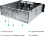 Rosewill 3U Server Chassis Rackmount Case, 6x 3.5" Bays, E-ATX Compatible, 2x 80mm Fans, 2x USB 3.0, Silver/Black - RSV-Z3200U
