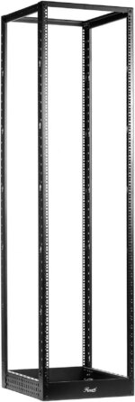 Rosewill 42U Open Frame Server Rack, 4-Post Network Server Rack, Adjustable Depth Frame Rack, Heavy Load Rack for Computer/Data/AV/IT