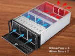 Rosewill 4U Server Chassis Rackmount Case | 15 3.5" HDD Bays | E-ATX Compatible | 6 Front 120mm Fans, 2 Rear 80mm Fans | 2x USB 3.0 | Front Panel Lock