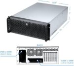 Rosewill 4U Server Chassis Rackmount Case | 15 3.5" HDD Bays | E-ATX Compatible | 6 Front 120mm Fans, 2 Rear 80mm Fans | 2x USB 3.0 | Front Panel Lock