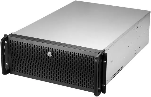 Rosewill 4U Server Chassis Rackmount Case | 8 3.5" HDD Bays, 3 5.25" Devices | E-ATX Compatible | 5 Front 120mm Fans, 2 Rear 80mm Fans | 2x USB 3.0 |