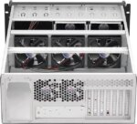 Rosewill 4U Server Chassis Rackmount Case | 8 3.5" HDD Bays, 3 5.25" Devices | E-ATX Compatible | 5 Front 120mm Fans, 2 Rear 80mm Fans | 2x USB 3.0 |