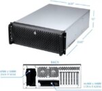 Rosewill 4U Server Chassis Rackmount Case | 8 3.5" HDD Bays, 3 5.25" Devices | E-ATX Compatible | 5 Front 120mm Fans, 2 Rear 80mm Fans | 2x USB 3.0 |
