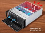 Rosewill 4U Server Chassis Rackmount Case | 8 3.5" HDD Bays, 3 5.25" Devices | ATX, CEB Compatible | 2 Front 120mm Fans, 2 Rear 80mm Fans | 2x USB 3.0