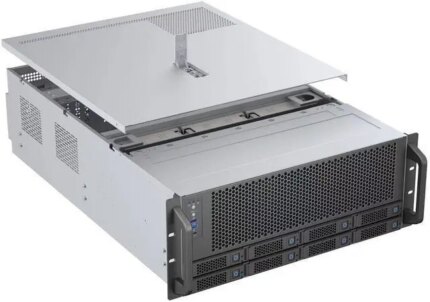 Rosewill 4U Server Chassis|Supports up to 4 GPUs|8 Hot-Swap 3.5"/2.5" SATA/SAS up to 12Gbps|E-ATX Compatible|3x 12038 Hot-Swap Fans, 2 Rear 8038