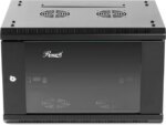 Rosewill 6U Server Rack Enclosure with Glass Door, Locks, & Removable Side Panels Wall Mount Network Cabinet 19 Inch Rack 17.7 Inches Deep Fully