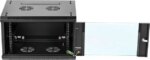 Rosewill 6U Server Rack Enclosure with Glass Door, Locks, & Removable Side Panels Wall Mount Network Cabinet 19 Inch Rack 17.7 Inches Deep Fully