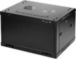 Rosewill 6U Server Rack Enclosure with Glass Door, Locks, & Removable Side Panels Wall Mount Network Cabinet 19 Inch Rack 17.7 Inches Deep Fully