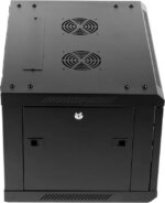Rosewill 6U Server Rack Enclosure with Glass Door, Locks, & Removable Side Panels Wall Mount Network Cabinet 19 Inch Rack 17.7 Inches Deep Fully