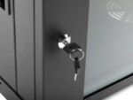 Rosewill 6U Server Rack Enclosure with Glass Door, Locks, & Removable Side Panels Wall Mount Network Cabinet 19 Inch Rack 17.7 Inches Deep Fully