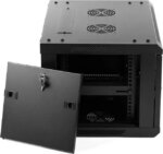 Rosewill 6U Server Rack Enclosure with Glass Door, Locks, & Removable Side Panels Wall Mount Network Cabinet 19 Inch Rack 17.7 Inches Deep