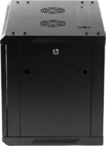 Rosewill 9U Server Rack Enclosure with Glass Door, Locks, & Removable Side Panels Wall Mount Network Cabinet 19 Inch Rack 17.7 Inches Deep