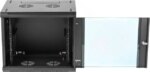Rosewill 9U Server Rack Enclosure with Glass Door, Locks, & Removable Side Panels Wall Mount Network Cabinet 19 Inch Rack 17.7 Inches Deep