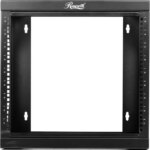 Rosewill 9U Server Rack with Swing Gate -Wall Mount Rack for 19 Inch IT Equipment Open Frame Rack–Network Rack Wall Mount for AV & Server Equipment