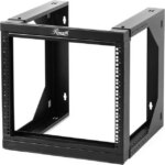 Rosewill 9U Server Rack with Swing Gate -Wall Mount Rack for 19 Inch IT Equipment Open Frame Rack–Network Rack Wall Mount for AV & Server Equipment