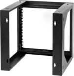 Rosewill 9U Server Rack with Swing Gate -Wall Mount Rack for 19 Inch IT Equipment Open Frame Rack–Network Rack Wall Mount for AV & Server Equipment