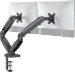 Rosewill Dual Monitor Mount, 15 to 32 Inch, 4.4 to 19.8lbs per Screen, Adjustable Gas Spring Monitor Arm with Cable Management, Clamp & Grommet Base