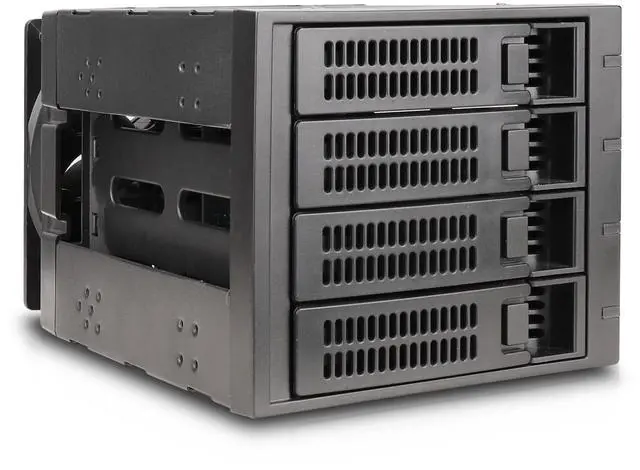 Rosewill Internal Hard Drive Enclosure - 3 x 5.25" to 4 x 3.5" Hot-Swap Enclosure - SATA I/II/III/ & SAS HDD - RSV-SATA-Cage-34