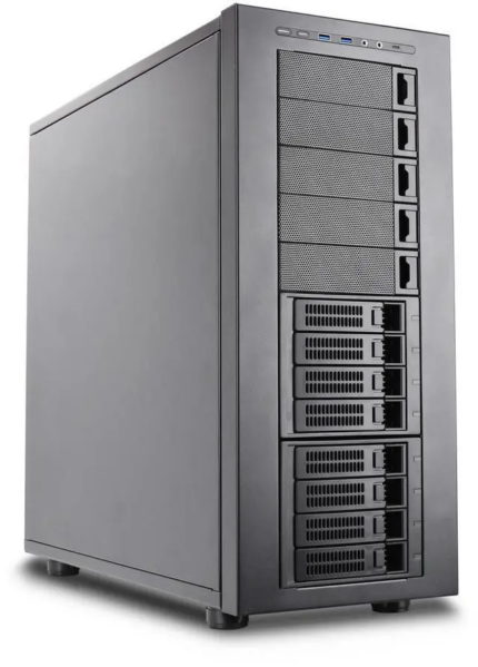 Rosewill THOR NAS Pro - Full Tower Workstation Case | Server Chassis | Supports up to 8 3.5" Hot-Swap 3.5"/2.5" SATA/SAS and 4 2.5" SSD | E-ATX
