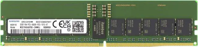 Samsung M321R4GA0PB0-CWM 32GB DDR5-5600 REG EC8 RDIMM PC5-44800R ECC Registered DIMM 288-Pin 1Rx4 1.1V Server Memory RAM Module - Newegg.com