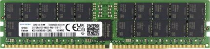 Samsung M321R8GA0BB0-CQK 64GB 2Rx4 PC5-38400 4800MHz DDR5 EC8 RDIMM ECC Registered Server Memory RAM