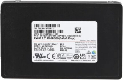 Samsung PM897 MZ7L3960HBLT - SSD - 960 GB - SATA 6Gb/s