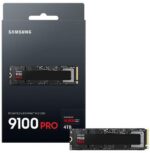 SAMSUNG SSD 9100 PRO 4TB, PCIe 5.0x4 M.2 (MZ-VAP4T0B/AM)