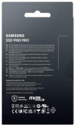 SAMSUNG SSD 9100 PRO 4TB, PCIe 5.0x4 M.2 (MZ-VAP4T0B/AM)